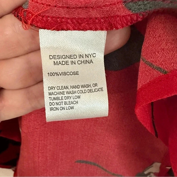 Yumi Kim Shore Thing Dress Long Sleeve V-Neck Floral Print Flowy Dress Sz S NWT - Picture 7 of 11